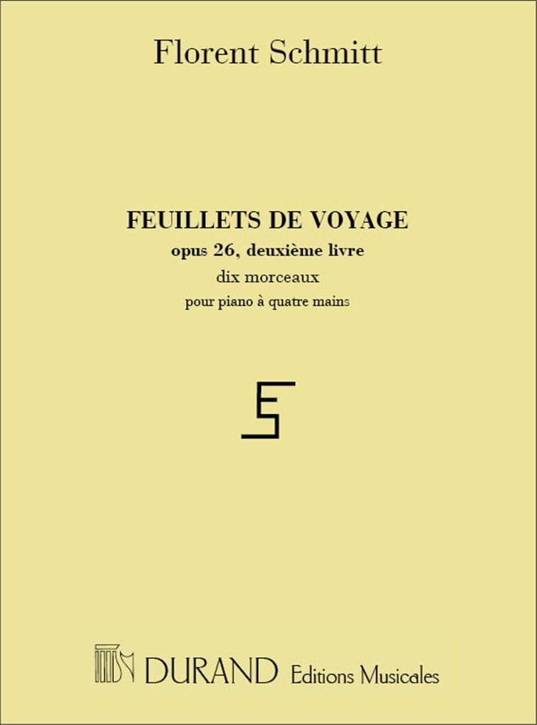 Feuillets De Voyage Opus 26 - II Livre